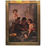 KPM Plaque of Boys Playing Dice after Murillo