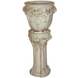 Pair of Weller Ivory Planters on Stand