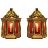 Pair of Carved Giltwood Wall Sconces