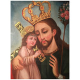 Cuzco School Ex Voto Painting of Two Christs