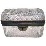 Cut Crystal and Gilt Bronze Dresser Box