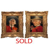 Erwin Eichinger Pair of Portraits of Tyrolean Countrymen