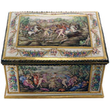 Large Capo di Monte Rectangular Casket