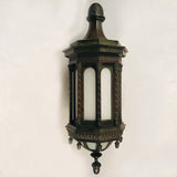 Imposing Pair of Bronze Wall-Mounted Exterior Lanterns