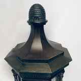 Imposing Pair of Bronze Wall-Mounted Exterior Lanterns