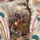 Large Pair of German Rococco Style  Porcelain Two-Light Sconces