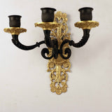 Pair of French Second Empire Three-Light Wall Sconces