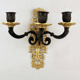 Pair of French Second Empire Three-Light Wall Sconces