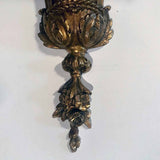 Pair of Louis XVI Style Bronze Basket Wall Sconces