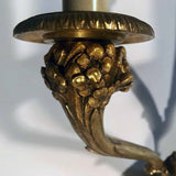 Pair of Louis XVI Style Bronze Basket Wall Sconces