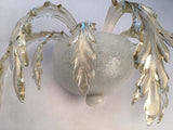 Pair of Murano Glass Leaf Wall Sconces