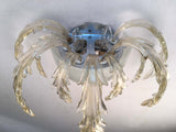 Pair of Murano Glass Leaf Wall Sconces
