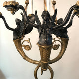 Empire Style Bronze Chandelier