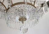 Crystal and Gilt Bronze Baltic Chandelier