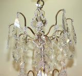 Louis XIV Style Crystal and Gilt Bronze Ten-Light Chandelier