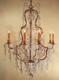 Louis XV Style Gilt Bronze and Crystal Chandelier