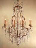 Louis XV Style Gilt Bronze and Crystal Chandelier