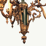 French Bronze Gazolier Modeled as a Torchlight