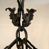 Antique Continental Wrought Iron Chandelier