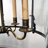Antique Louis XV Style Five-Panel Bronze Hall Lantern