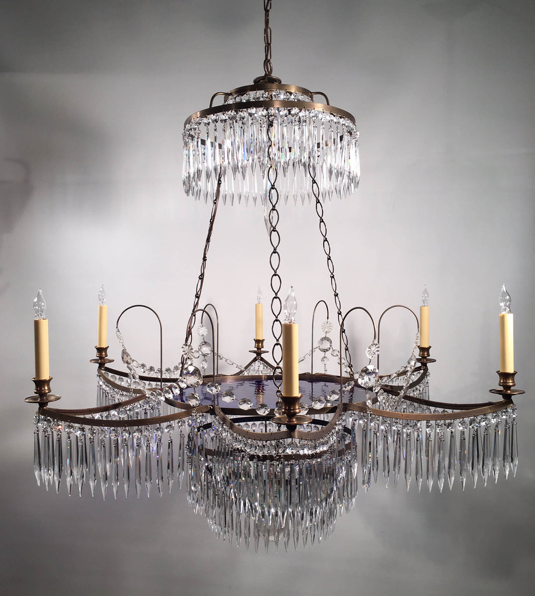 chandelierデスク Neoclassical Style Chandelier, in the Baltic Taste, Custom-Made