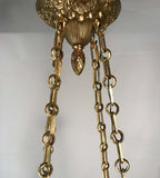 Belle Époque Louis XV Style Bronze Four-Light Chandelier