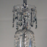 Czechoslovakian Six-Light Crystal Chandelier with  Swags and  Pendant Drops