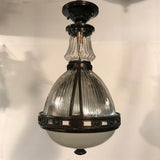 French Art Deco Holophane Industrial Pendant