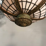 American Early 20th Century Leaded Bowl Pendent