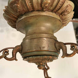 American Early 20th Century Leaded Bowl Pendent