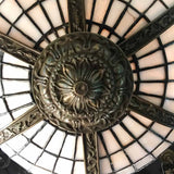 American Early 20th Century Leaded Bowl Pendent