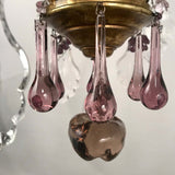 Early French Six-Light Bronze Chandelier