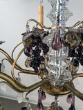 Early French Six-Light Bronze Chandelier
