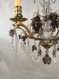 Early French Six-Light Bronze Chandelier