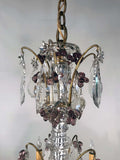 Early French Six-Light Bronze Chandelier