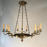Empire Style Nine Light Chandelier
