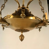 Empire Style Nine Light Chandelier
