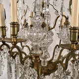 Belle Epoque Louis XV Style Eight Arm Bronze Chandelier