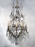 Belle Epoque Louis XV Style Eight Arm Bronze Chandelier