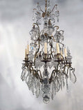 Belle Epoque Louis XV Style Eight Arm Bronze Chandelier