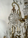 Belle Epoque Louis XV Style Eight Arm Bronze Chandelier