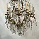 Belle Epoque Louis XV Style Eight Arm Bronze Chandelier
