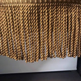 American Neo-Renaissance Gilt Bronze and Green Slag Glass Chandelier