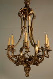Belle Époque Louis XV Style Gilt Bronze Chandelier