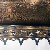 Brass Oriental Eight-Arm Chandelier