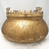 Brass Oriental Eight-Arm Chandelier