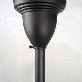 American Wrought Iron and Opaline Glass Gas/Electric Lantern