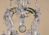 Baguès Louis XV Style Rock Crystal and Gilt Bronze Chandelier
