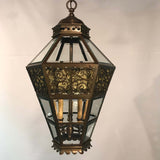 Late 19th Century Bronze Hanging Lantern