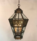Late 19th Century Bronze Hanging Lantern